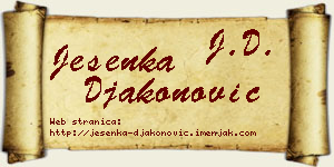 Jesenka Đakonović vizit kartica